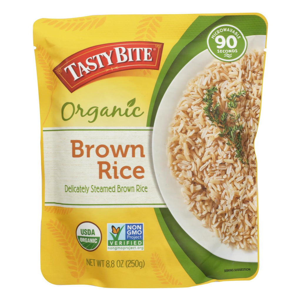 Tasty Bite Brown Rice 8.8 oz pouch – Case of 12, ready to eat