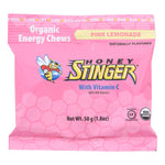Honey Stinger Energy Chews - Pink Lemonade Flavor - 1.8 oz Pack - Case of 12 - Natural Fuel for Athletes