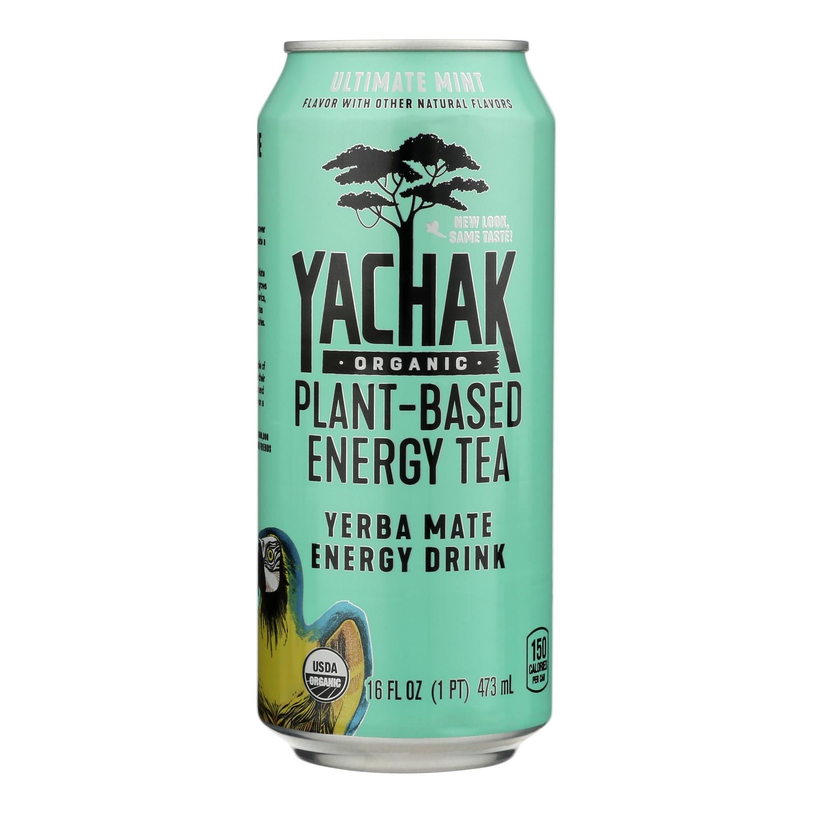 Yachak Yerba Mate Ultim Mint 16oz can – Case of 12, organic energy drink