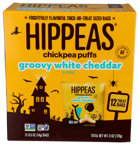 Hippeas Puffs White Cheddar Halloween 12-Piece - 6 OZ