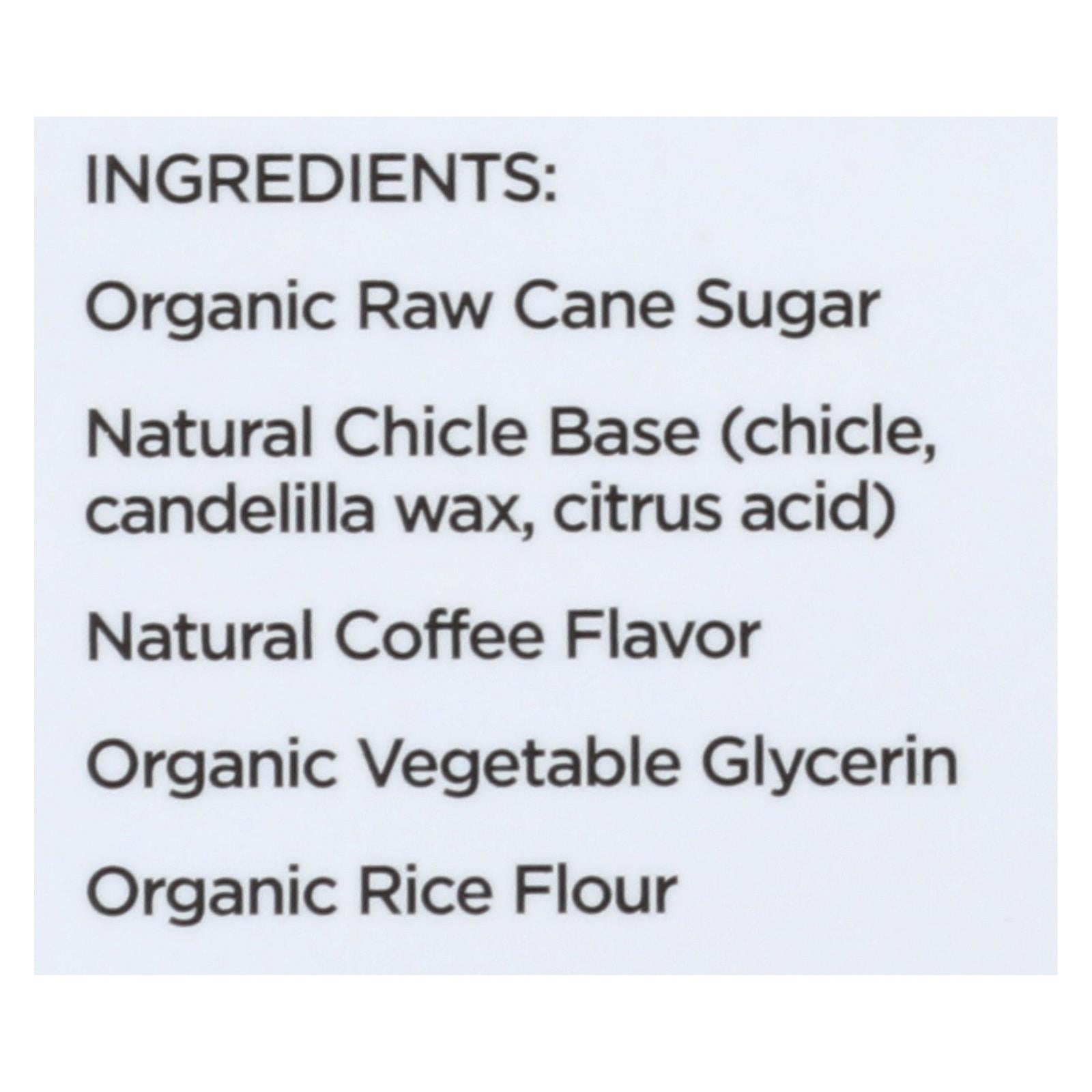 Simply Gum All Natural Coffee Gum – 15 Count Pack – Case of 12 – Sugar Free Gum Alternative to Pur Gums