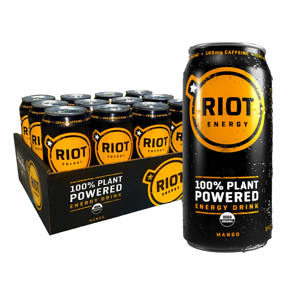 Riot Energy Drink Mango , 16 FO Case of 12