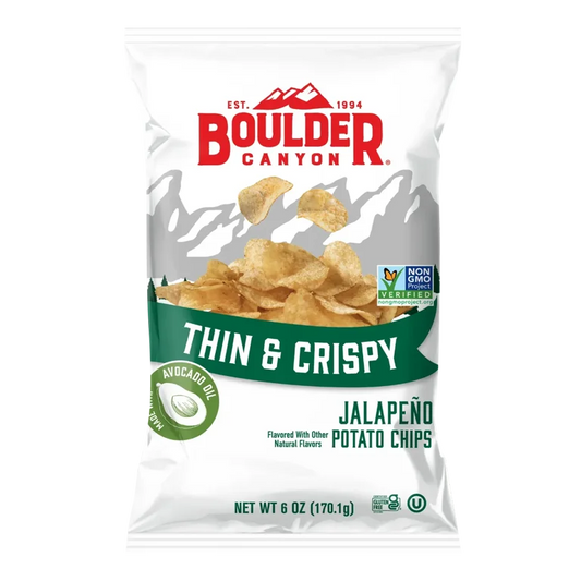 Boulder Canyon - Chips Potato Jalapeno - Cs Of 12-6 Oz