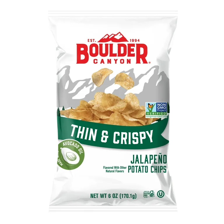 Boulder Canyon - Chips Potato Jalapeno - Cs Of 12-6 Oz