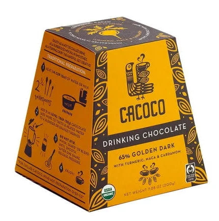 Cacoco Incorporated - Drink Chocolate Organic 2 65% Golden Dark - Case Of 8 - 7.05 Ounces