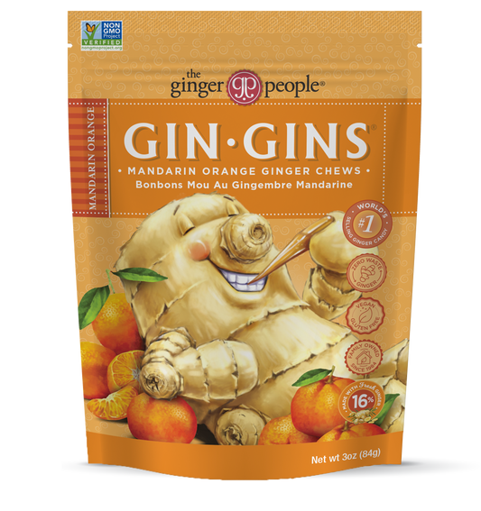 Ginger People - Gingins Chew Mndrn Orange - Cs Of 12-3 Oz