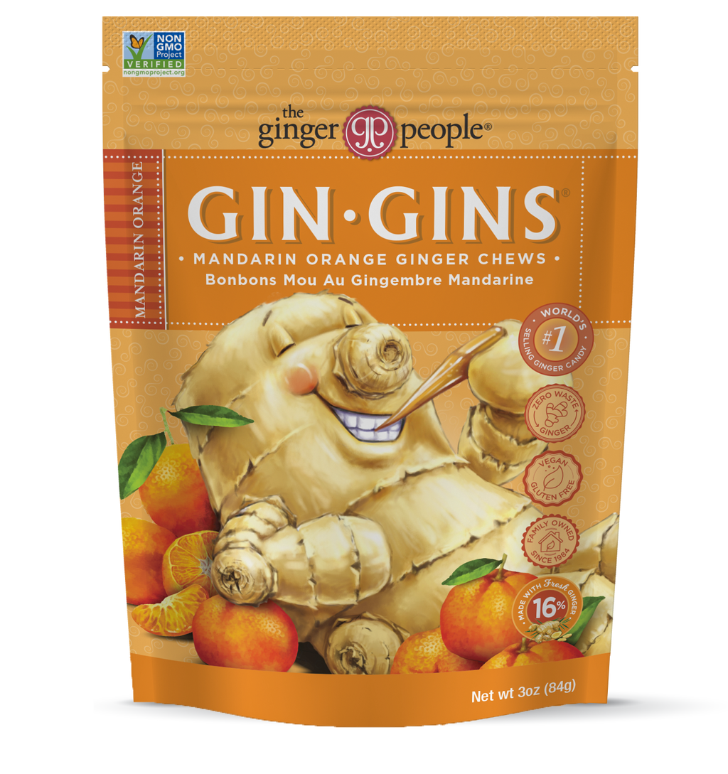 Ginger People - Gingins Chew Mndrn Orange - Cs Of 12-3 Oz