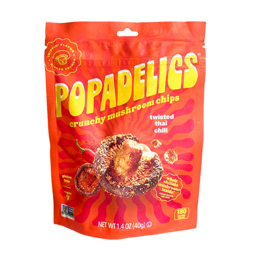 Popadelics - Chips Mush Thai Chili - Cs Of 6-1.4 Oz