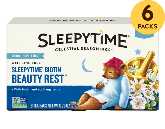 Celestial Seasonings - Tea Slpytime Beauty Rest - Cs Of 6-18 Bag